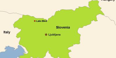Map of ljubljana Slovenia