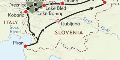 Map piran Slovenia