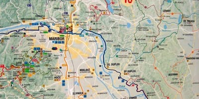 Map of Slovenia cycling