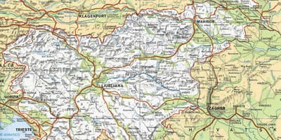 Map of terme Slovenia